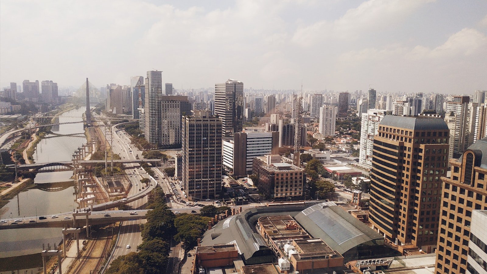 Aerial view of high-rise towers in Sao Paulo, illustrating an article on Brazil's crypto regulatory framework