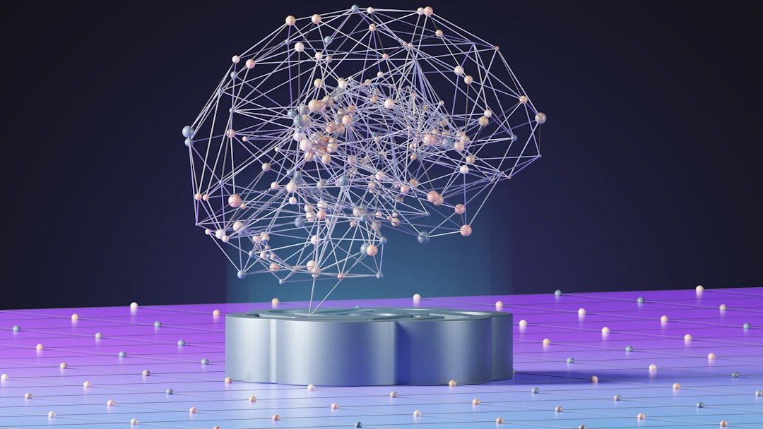 Abstract network of connected nodes, symbolizing AI and data governance