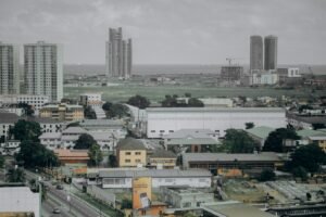 Lagos skyline, representing the cost of crypto exchange licensing across Nigeria, Dubai and Pakistan